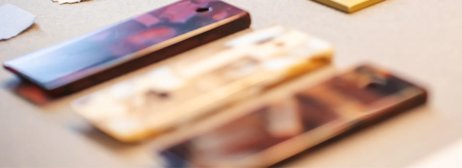 Materialprover i designstudion