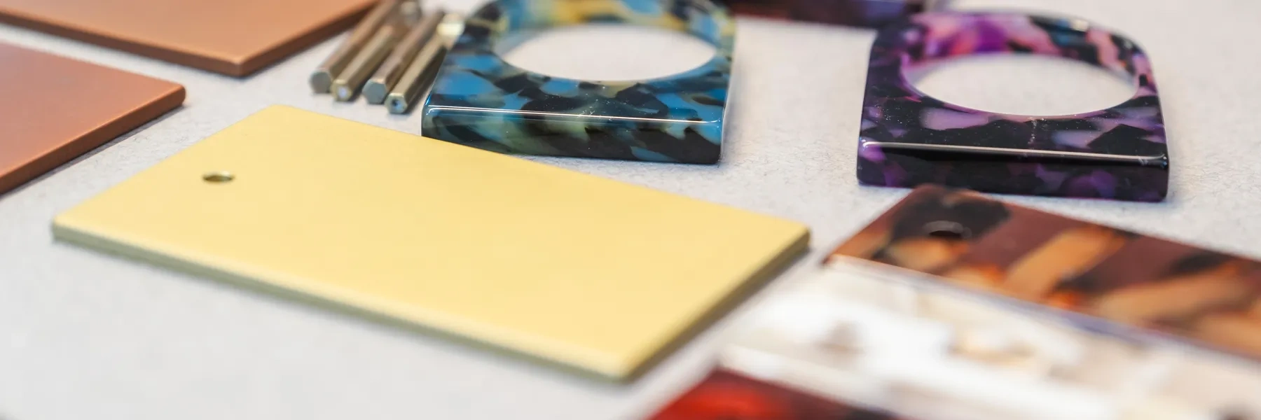 Materialprover i designstudion